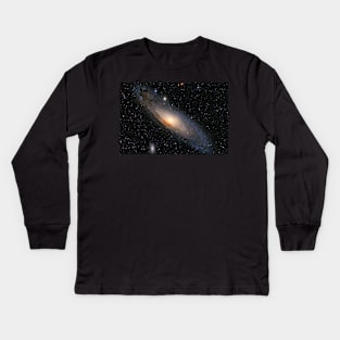 The Andromeda Galaxy in constellation Andromeda Kids Long Sleeve T-Shirt